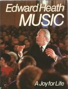 Former Prime Minister Edward Heaths book Music signed paperback copy. Sir Edward Richard George