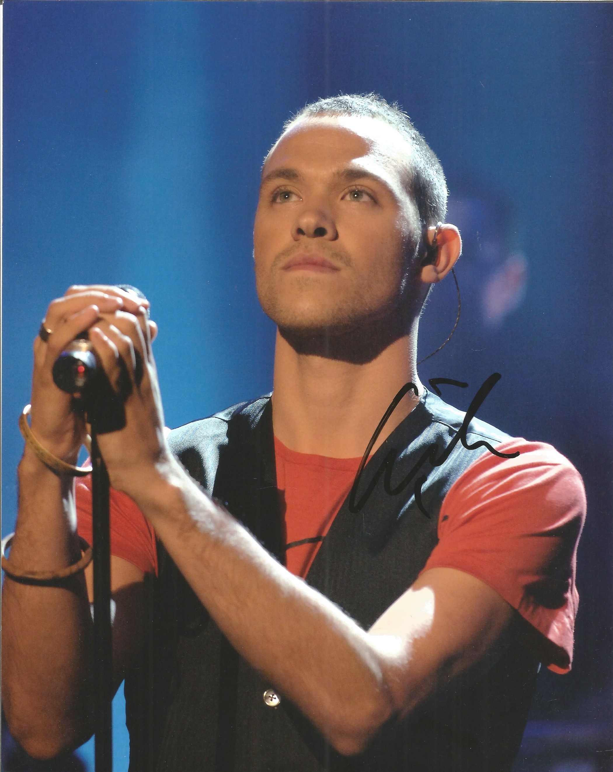Will Young signed colour photo 10 x 8 inch. Good condition. All autographs come with a Certificate