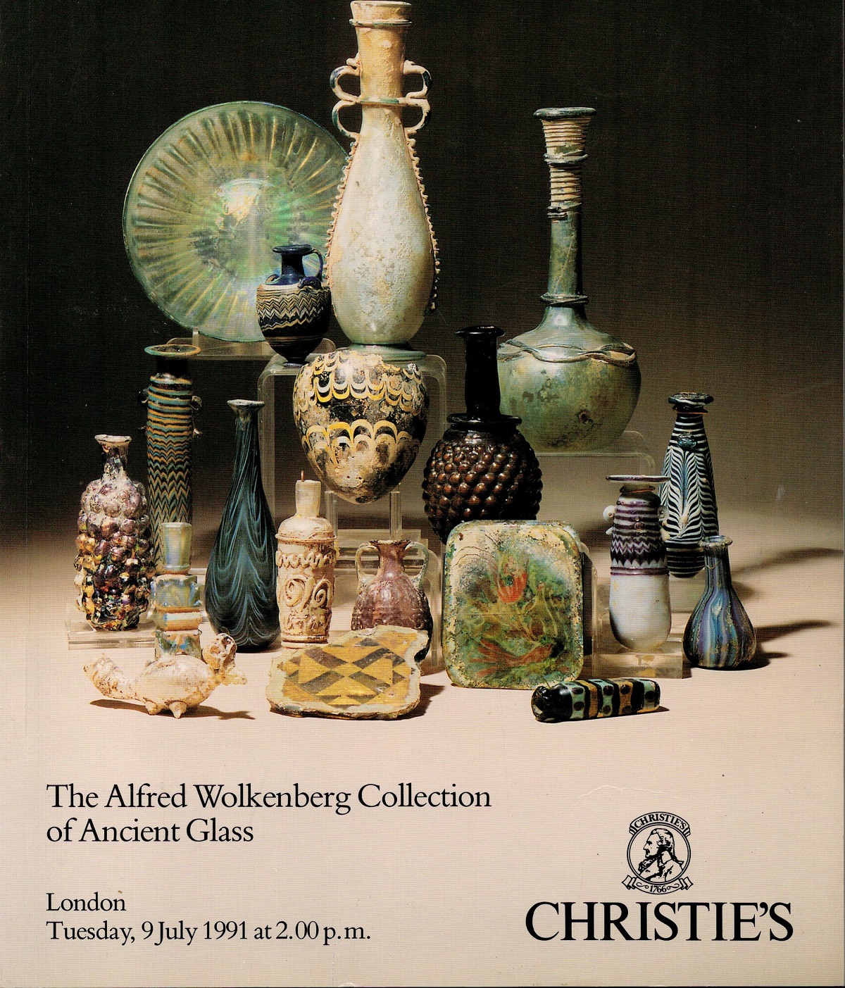 The Alfred Wolkenberg Collection of Ancient Glass Christies Catalogue 1991 Softback Book published