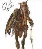 Richard Stride 10x8 signed colour photo as Poggle the Lesser in Star Wars: Episode III Revenge of