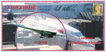 Concorde SEO Keith Brotherhood signed 2003 London Heathrow G BOAB cover. Limited edition only 60