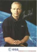 Hans Schlegel German Soyuz Cosmonaut, signed 6 x 4 colour photo. Schlegel is a German physicist, a