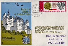 Return to Oflag 7c and Colditz Castle unsigned FDC. Taken from Colditz Castle Oflag IVC via former