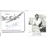 Wg Cdr Brian P. Coote WW2 Pilot Small Signature Piece Cut From A FDC ST122. Good condition. All