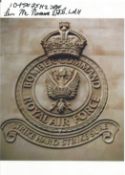 WW2 Len McNamara DFC Hand signed Bomber Command 7x5 colour photo. McNamara was from New Zealand, was