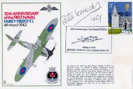 Pete Kennedy 401 Sqn signed FDC 30th Anniversary of the First Naval Fairey Firefly F. 1. 4th March