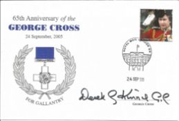 Derek G. Kinne G. C. 65th Anniversary of the George Cross 24th September 2005 signed FDC. Signed