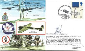 Wng Cdr I. H. Cosby DFC signed FDC The Major Assault 30 31 August 1940 No. 687 of 1100. Flown from