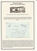 Wing Commander Gerald L Gandy OBE ARAeS signed ALS responding to Mr Ball, dated on the 13th of May