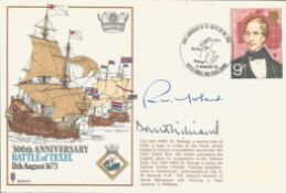 Cdr R W Moland and Rear Admiral D Williams signed RNSC11 cover commemorating the 300th Anniversary