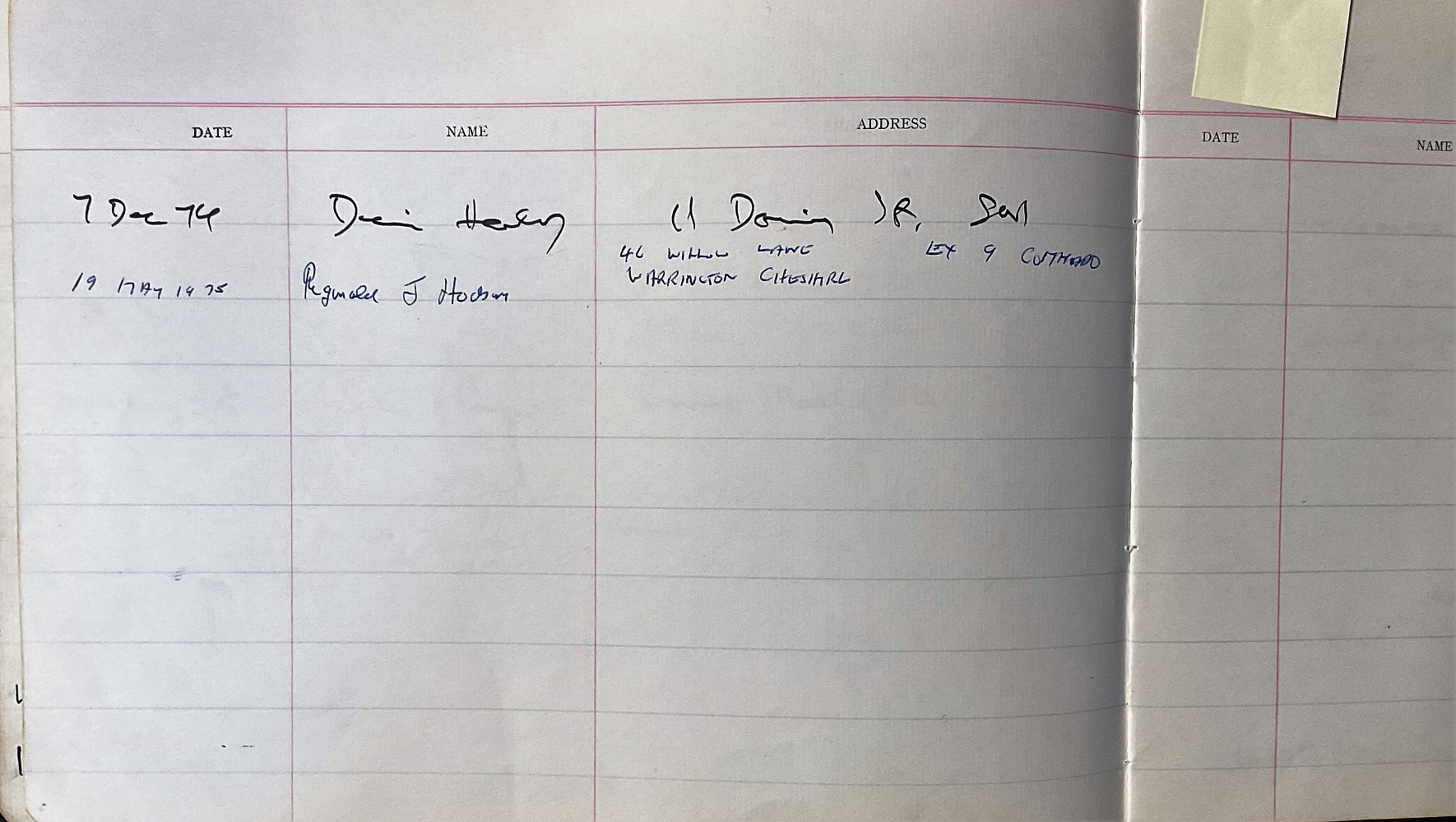 Visitors Book With Many Signatures from Military to FBI Personnel. Signatures include Sir Charles - Image 4 of 5