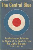 The Central Blue Recollections And Reflections HB Book By Sir John Slessor BB38. Good condition. All