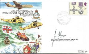 50th Anniversary of the RAF Rescue Services 6 February 1991 signed FDC No. 567 of 1000. Signed by