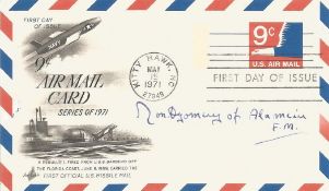 Field Marshal Bernard Law Montgomery, 1st Viscount Montgomery of Alamein signed FDI Air Mail Card