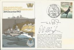 Rear Admiral P R C Higham and Cdr J I Redrobe signed RNSC13 cover commemorating the 30th Anniversary