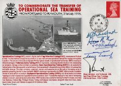 Admiral Sir Horace Law GCB DSC Multi Admiral signed FDC. To Commemorate The Transfer Of