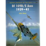 John Weal Bf 109D/E Aces 1939 41. A wonderful paperback book in good condition. Signed by Battle