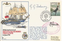 P R C Higham and J I Redrobe Signed Commemorative Cover 30th Anniversary Sinking of the