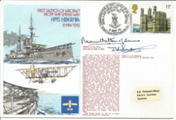 Mountbatten of Burma and Mjr J Sampson signed 1978 official Navy cover RNSC(2)12 comm. HMS