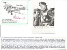 Air Cdre Sir Peter B. R. Vanneck WW2 Small Signature Piece Cut From A FDC ST108. Good condition. All