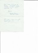 Group Captain Stewart Edward Mackenzie CBE signed hand written ALS dated 2/7/73, in response to Mr