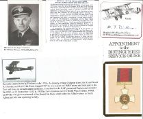 MRAF Sir William F. Dickson WW1 Pilot Signature Piece Cut From A FDC ST136. Good condition. All