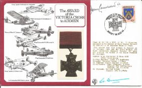 John Cruickshank V. C. and Wng Cdr G. Bunn MBE signed FDC The Award of the Victoria Cross to Airmen.