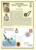 Flight Sergeant William Ronald Stevens DFM 23 Sqdn Battle of Britain 1940 signed Battle of Britain