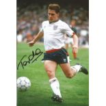 Football Tony Cottee 12x8 Signed Colour Photo Pictured In Action For England. Good condition. All