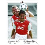 Football, Kenny Sansom and Graham Rix signed 16x12 photograph pictured following the camera during