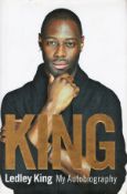 Football Ledley King signed hardback book titled King My Autobiography signed on the inside page.