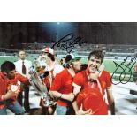 Football David Johnson and Joey Jones signed Liverpool colour photo. David Edward Johnson (born 23