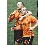 Johnny Heitinga Holland Signed 10 x 8 inch football photo. Good condition. All autographs come