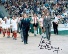 Football Lawrie McMenemy signed 10x8 Southampton colour photo. Lawrence McMenemy MBE (born 26 July