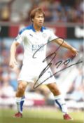 Shinji Okazaki Leicester City Signed 12 x 8 inch football photo. Good condition. All autographs come