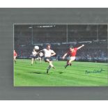 Football Arthur Albiston signed 16x12 Manchester United mounted colour photo pictured in action in