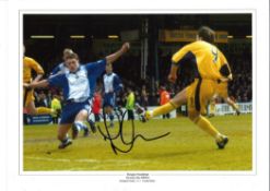 Dougie Freedman Crystal Palace Signed 16 x 12 inch football photo. Good condition. All autographs