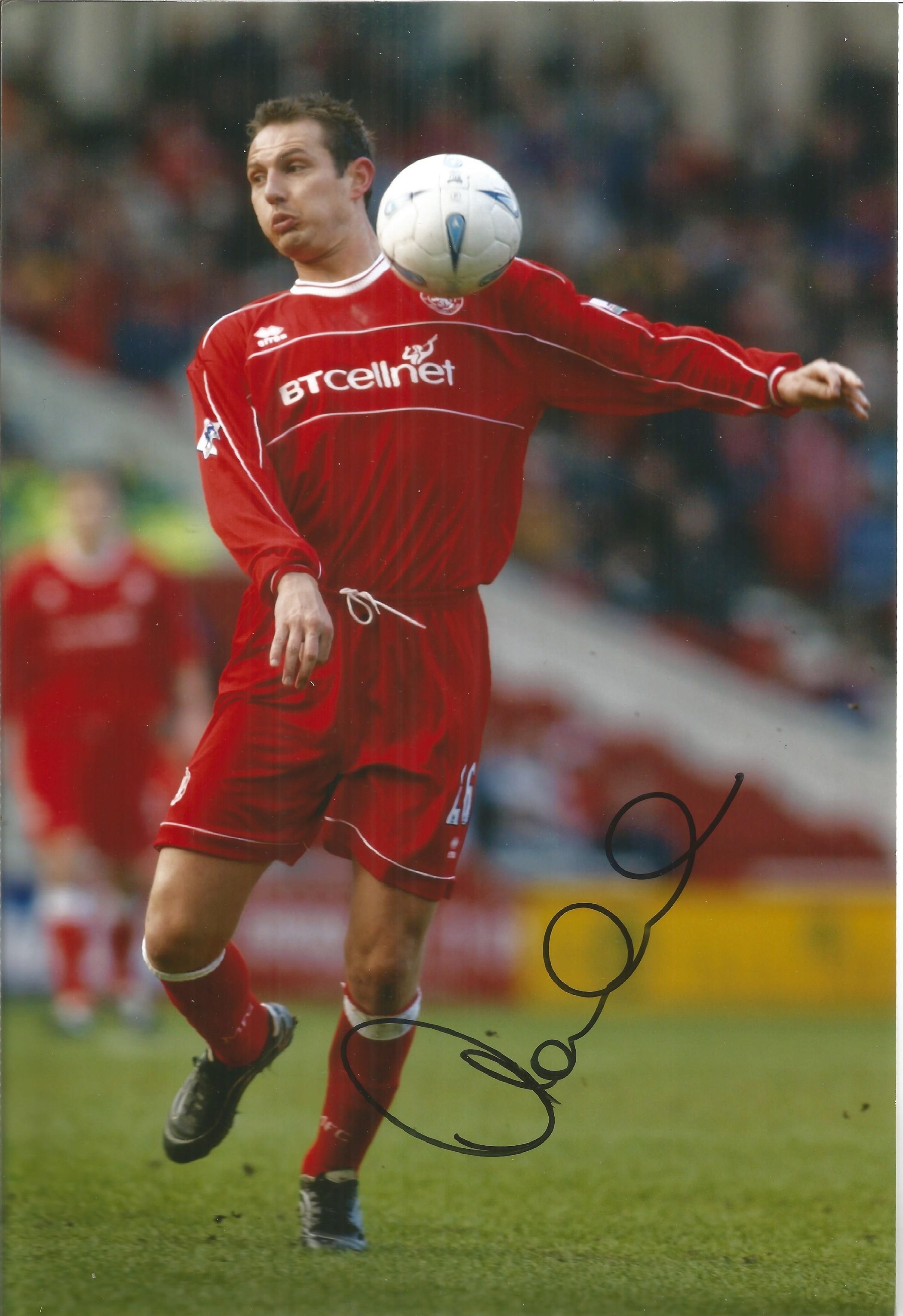 Football Noel Whelan 10x8 signed colour photo pictured in action while playing for Middlesbrough.