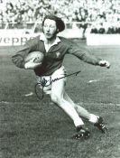 Rugby Union Jpr Williams 10x8 Signed B/W Photo Pictured In Action For Wales. Good condition. All