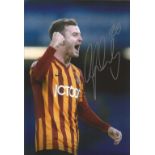 Andy Halliday Bradford Signed 12 x 8 inch football photo. Good condition. All autographs come with a