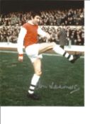 Football Jon Sammels 10x8 Signed Colour Photo Pictured Running Out At Highbury During His Time