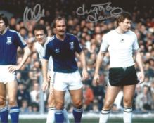 Football Alan Curtis And Leighton James 10x8 Signed Colour Photo Pictured Playing For Swansea