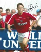 Football Matt Holland 10x8 Signed Colour Photo Pictured In Action For Charlton Athletic. Good
