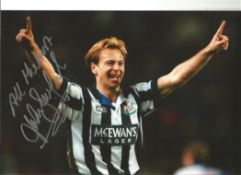 John Beresford Newcastle Signed 12 x 8 inch football photo. Good condition. All autographs come with