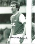 Football John Hollins signed Arsenal black and white photo. Good condition. All autographs come with