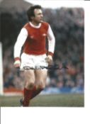 Football John Hollins 10x8 Signed Colour Photo Pictured In Action For Arsenal. Good condition. All