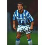 Football Ben Thornley 12x8 Signed Colour Photo Pictured In Action For Huddersfield Town. Good