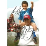 Paul Ince and Tom Ince Man United Signed 12 x 8 inch football photo. Good condition. All