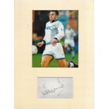 Football David Unsworth 16x12 Everton mounted signature piece includes signed white card and