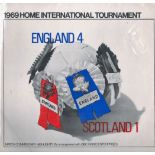 Football. England. A Vinyl Record playing the commentary highlights of England's 4 1 Win over